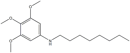 3,4,5-trimethoxy-N-octylaniline,,结构式
