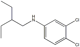 3,4-dichloro-N-(2-ethylbutyl)aniline Structure