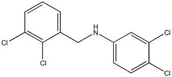 3,4-dichloro-N-[(2,3-dichlorophenyl)methyl]aniline Structure