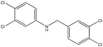 3,4-dichloro-N-[(3,4-dichlorophenyl)methyl]aniline Structure