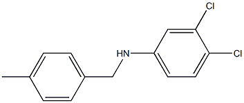 3,4-dichloro-N-[(4-methylphenyl)methyl]aniline Structure