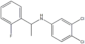 3,4-dichloro-N-[1-(2-fluorophenyl)ethyl]aniline Struktur