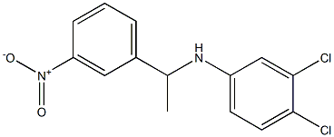 3,4-dichloro-N-[1-(3-nitrophenyl)ethyl]aniline Struktur