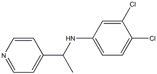 3,4-dichloro-N-[1-(pyridin-4-yl)ethyl]aniline Structure