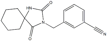 3-[(2,4-dioxo-1,3-diazaspiro[4.5]dec-3-yl)methyl]benzonitrile Structure