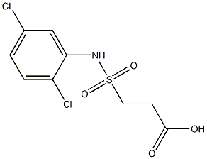 3-[(2,5-dichlorophenyl)sulfamoyl]propanoic acid Structure