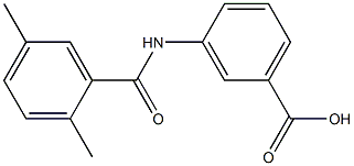 3-[(2,5-dimethylbenzene)amido]benzoic acid Struktur