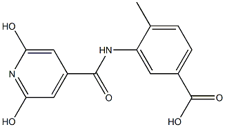 3-[(2,6-dihydroxyisonicotinoyl)amino]-4-methylbenzoic acid