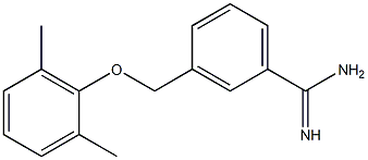 3-[(2,6-dimethylphenoxy)methyl]benzenecarboximidamide 结构式