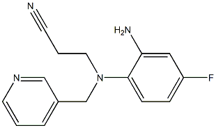 3-[(2-amino-4-fluorophenyl)(pyridin-3-ylmethyl)amino]propanenitrile