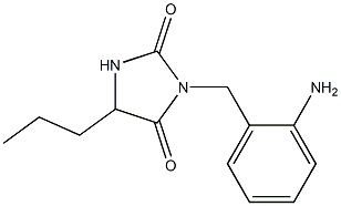 3-[(2-aminophenyl)methyl]-5-propylimidazolidine-2,4-dione Structure