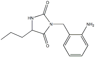 3-[(2-aminophenyl)methyl]-5-propylimidazolidine-2,4-dione 结构式