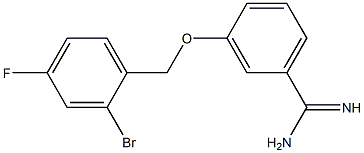 3-[(2-bromo-4-fluorobenzyl)oxy]benzenecarboximidamide