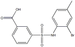 3-[(2-bromo-4-methylphenyl)sulfamoyl]benzoic acid