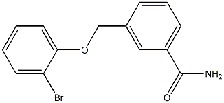 3-[(2-bromophenoxy)methyl]benzamide Struktur