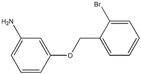 3-[(2-bromophenyl)methoxy]aniline Structure