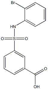 3-[(2-bromophenyl)sulfamoyl]benzoic acid