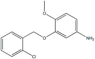 3-[(2-chlorobenzyl)oxy]-4-methoxyaniline 结构式