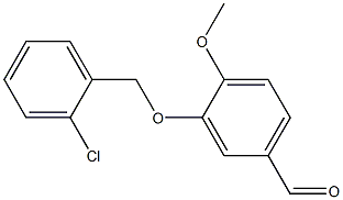 3-[(2-chlorophenyl)methoxy]-4-methoxybenzaldehyde Structure