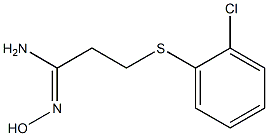 3-[(2-chlorophenyl)sulfanyl]-N'-hydroxypropanimidamide