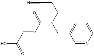 3-[(2-cyanoethyl)(pyridin-3-ylmethyl)carbamoyl]prop-2-enoic acid