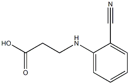 3-[(2-cyanophenyl)amino]propanoic acid 化学構造式