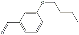 3-[(2E)-but-2-enyloxy]benzaldehyde Structure