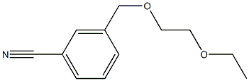 3-[(2-ethoxyethoxy)methyl]benzonitrile Struktur