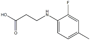 3-[(2-fluoro-4-methylphenyl)amino]propanoic acid Structure