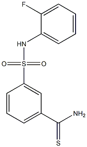 3-[(2-fluorophenyl)sulfamoyl]benzene-1-carbothioamide Struktur