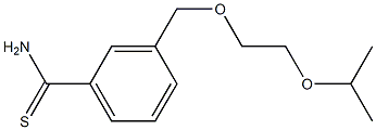 3-[(2-isopropoxyethoxy)methyl]benzenecarbothioamide Structure