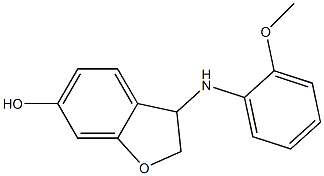 3-[(2-methoxyphenyl)amino]-2,3-dihydro-1-benzofuran-6-ol Structure