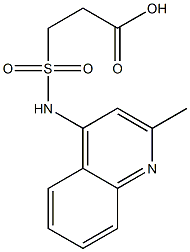 3-[(2-methylquinolin-4-yl)sulfamoyl]propanoic acid