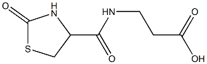 3-[(2-oxo-1,3-thiazolidin-4-yl)formamido]propanoic acid Struktur
