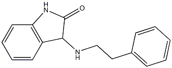 3-[(2-phenylethyl)amino]-2,3-dihydro-1H-indol-2-one,,结构式