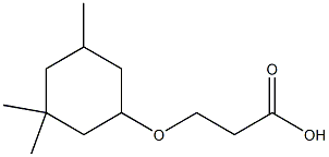 3-[(3,3,5-trimethylcyclohexyl)oxy]propanoic acid Structure