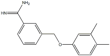 3-[(3,4-dimethylphenoxy)methyl]benzenecarboximidamide Structure