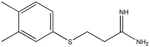  3-[(3,4-dimethylphenyl)sulfanyl]propanimidamide