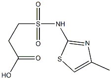3-[(4-methyl-1,3-thiazol-2-yl)sulfamoyl]propanoic acid,,结构式