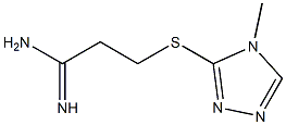 3-[(4-methyl-4H-1,2,4-triazol-3-yl)sulfanyl]propanimidamide Struktur