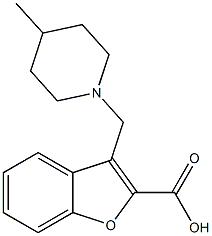 3-[(4-methylpiperidin-1-yl)methyl]-1-benzofuran-2-carboxylic acid