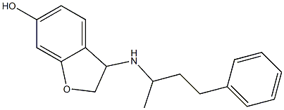 3-[(4-phenylbutan-2-yl)amino]-2,3-dihydro-1-benzofuran-6-ol 结构式