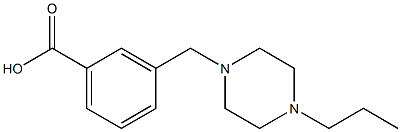 3-[(4-propylpiperazin-1-yl)methyl]benzoic acid Structure