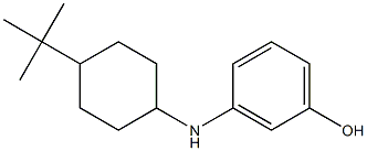 3-[(4-tert-butylcyclohexyl)amino]phenol,,结构式