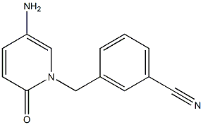 3-[(5-amino-2-oxo-1,2-dihydropyridin-1-yl)methyl]benzonitrile Structure