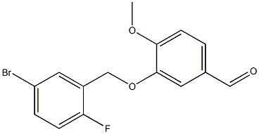 3-[(5-bromo-2-fluorobenzyl)oxy]-4-methoxybenzaldehyde