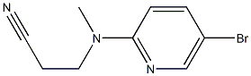 3-[(5-bromopyridin-2-yl)(methyl)amino]propanenitrile 结构式