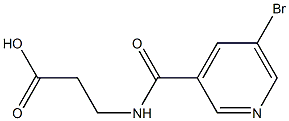 3-[(5-bromopyridin-3-yl)formamido]propanoic acid Structure