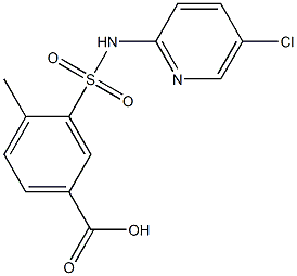 3-[(5-chloropyridin-2-yl)sulfamoyl]-4-methylbenzoic acid Structure