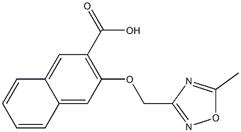 3-[(5-methyl-1,2,4-oxadiazol-3-yl)methoxy]naphthalene-2-carboxylic acid Structure